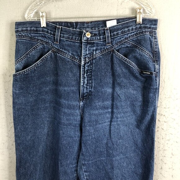 VINTAGE Rocky Mountain Jeans Juniors XL Blue Denim Bareback Western Riding - Picture 2 of 16